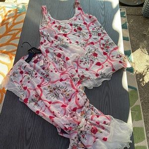 Victoria Secret  Gold Label Heart Chemise & Robe New